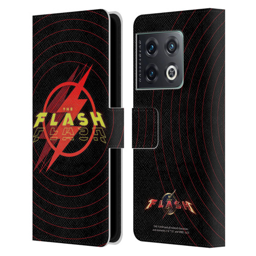 The Flash 2023 Graphics Logo Leather Book Wallet Case Cover For OnePlus 10 Pro