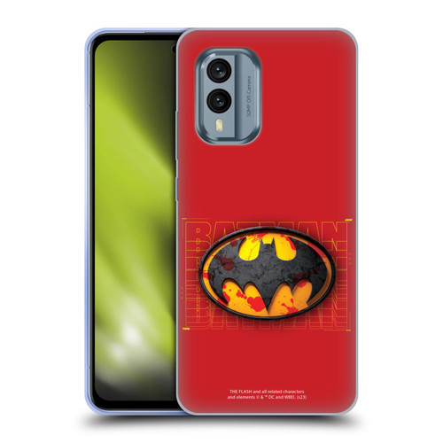 The Flash 2023 Graphics Batman Logo Soft Gel Case for Nokia X30