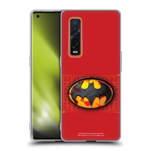 The Flash 2023 Graphics Batman Logo Soft Gel Case for OPPO Find X2 Pro 5G