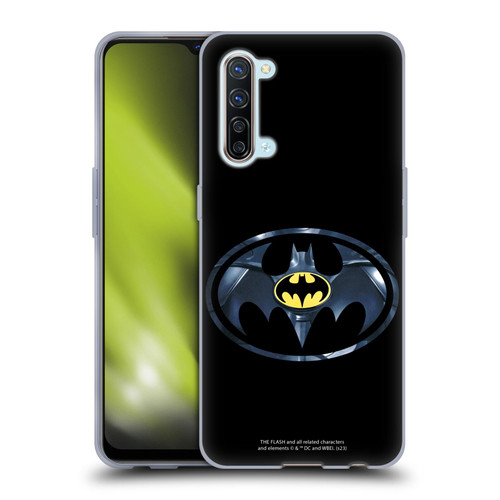 The Flash 2023 Graphics Black Batman Logo Soft Gel Case for OPPO Find X2 Lite 5G
