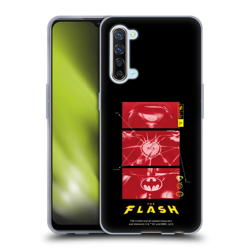 The Flash 2023 Graphics Suit Logos Soft Gel Case for OPPO Find X2 Lite 5G