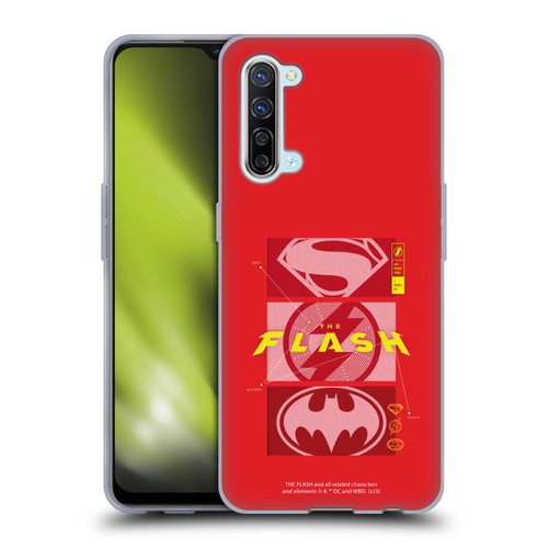 The Flash 2023 Graphics Superhero Logos Soft Gel Case for OPPO Find X2 Lite 5G