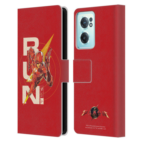 The Flash 2023 Graphics Barry Allen Run Leather Book Wallet Case Cover For OnePlus Nord CE 2 5G