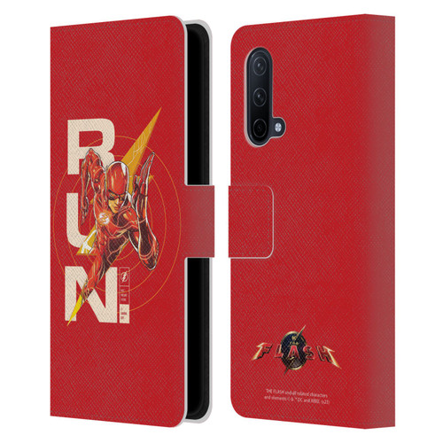 The Flash 2023 Graphics Barry Allen Run Leather Book Wallet Case Cover For OnePlus Nord CE 5G