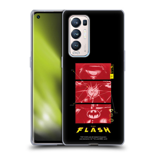 The Flash 2023 Graphics Suit Logos Soft Gel Case for OPPO Find X3 Neo / Reno5 Pro+ 5G