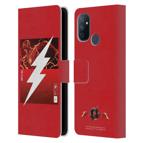 The Flash 2023 Graphics Barry Allen Logo Leather Book Wallet Case Cover For OnePlus Nord N100