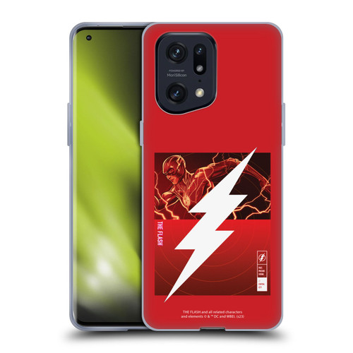 The Flash 2023 Graphics Barry Allen Logo Soft Gel Case for OPPO Find X5 Pro