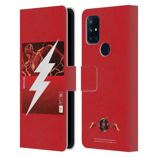 The Flash 2023 Graphics Barry Allen Logo Leather Book Wallet Case Cover For OnePlus Nord N10 5G