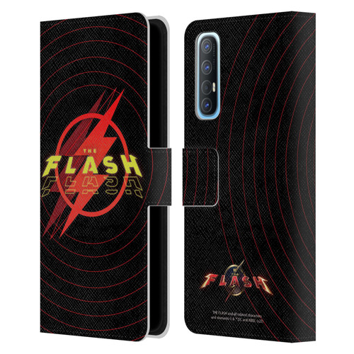 The Flash 2023 Graphics Logo Leather Book Wallet Case Cover For OPPO Find X2 Neo 5G