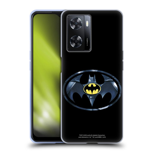 The Flash 2023 Graphics Black Batman Logo Soft Gel Case for OPPO A57s
