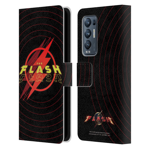 The Flash 2023 Graphics Logo Leather Book Wallet Case Cover For OPPO Find X3 Neo / Reno5 Pro+ 5G