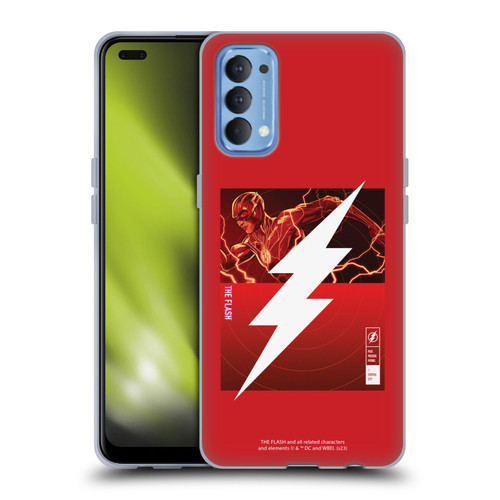 The Flash 2023 Graphics Barry Allen Logo Soft Gel Case for OPPO Reno 4 5G
