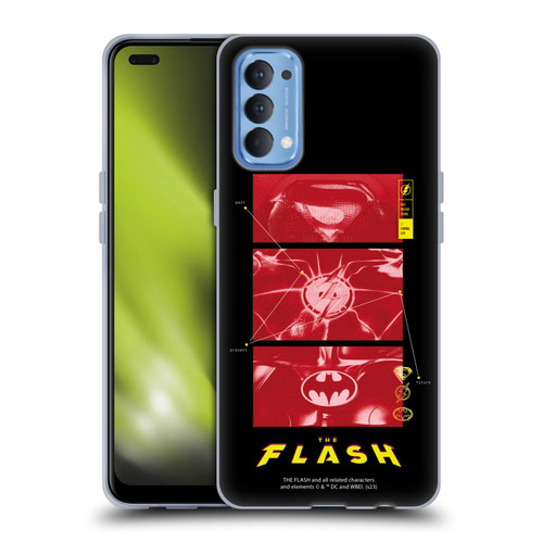 The Flash 2023 Graphics Suit Logos Soft Gel Case for OPPO Reno 4 5G