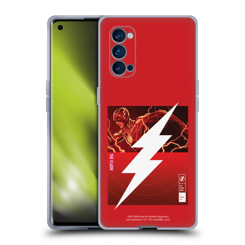 The Flash 2023 Graphics Barry Allen Logo Soft Gel Case for OPPO Reno 4 Pro 5G