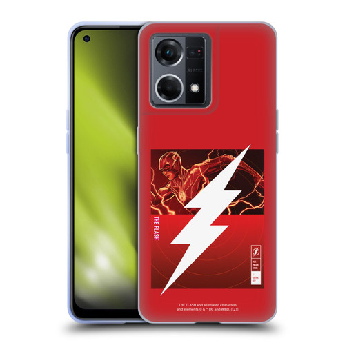 The Flash 2023 Graphics Barry Allen Logo Soft Gel Case for OPPO Reno8 4G