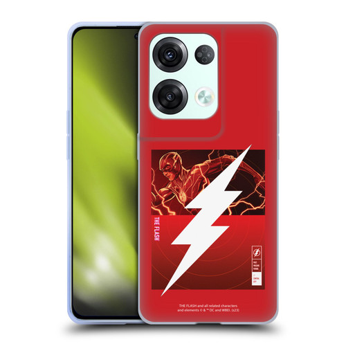 The Flash 2023 Graphics Barry Allen Logo Soft Gel Case for OPPO Reno8 Pro