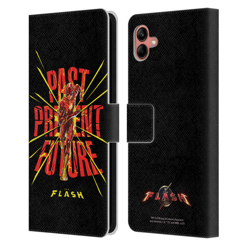 The Flash 2023 Graphics Speed Force Leather Book Wallet Case Cover For Samsung Galaxy A04 (2022)