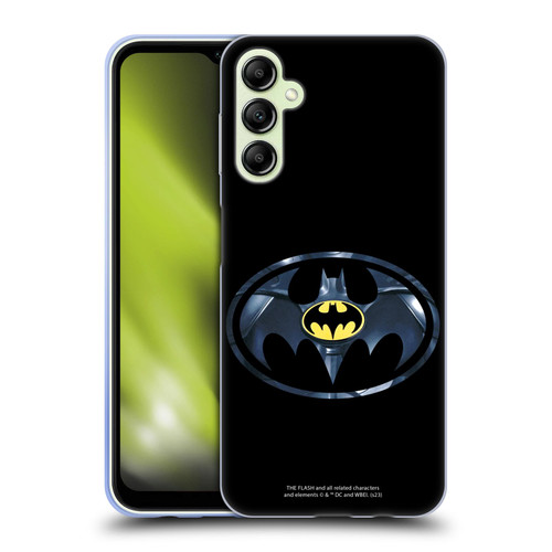 The Flash 2023 Graphics Black Batman Logo Soft Gel Case for Samsung Galaxy A14 5G