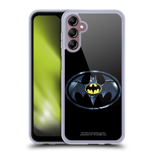 The Flash 2023 Graphics Black Batman Logo Soft Gel Case for Samsung Galaxy A14 5G