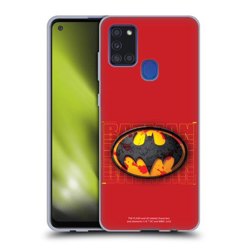 The Flash 2023 Graphics Batman Logo Soft Gel Case for Samsung Galaxy A21s (2020)