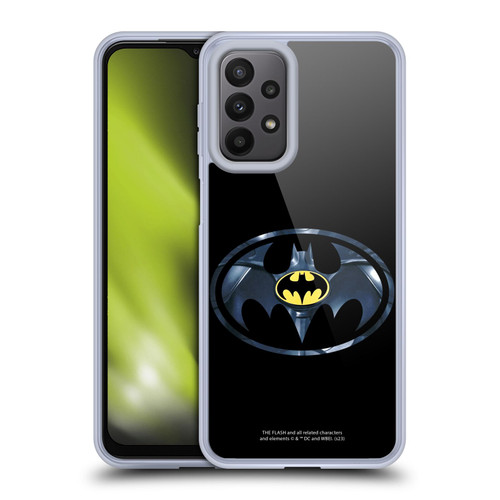 The Flash 2023 Graphics Black Batman Logo Soft Gel Case for Samsung Galaxy A23 / 5G (2022)