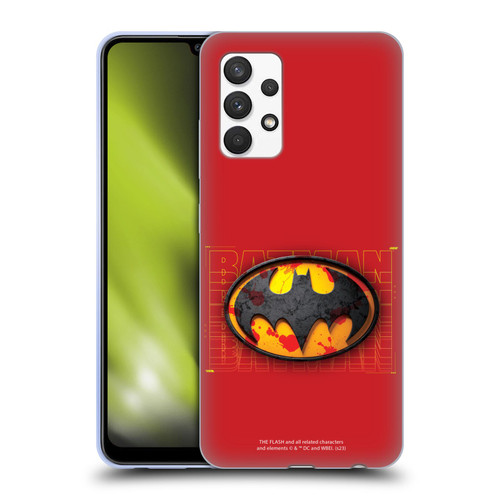 The Flash 2023 Graphics Batman Logo Soft Gel Case for Samsung Galaxy A32 (2021)