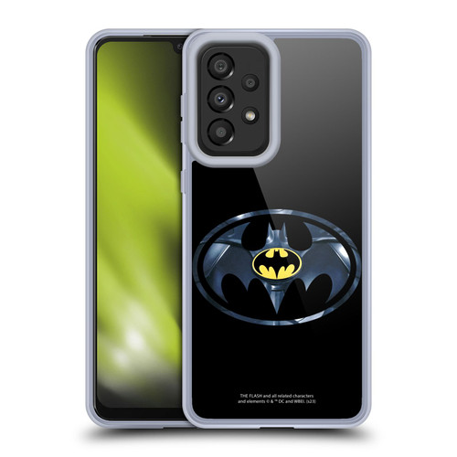 The Flash 2023 Graphics Black Batman Logo Soft Gel Case for Samsung Galaxy A33 5G (2022)