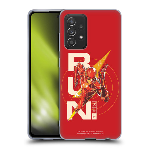 The Flash 2023 Graphics Barry Allen Run Soft Gel Case for Samsung Galaxy A52 / A52s / 5G (2021)
