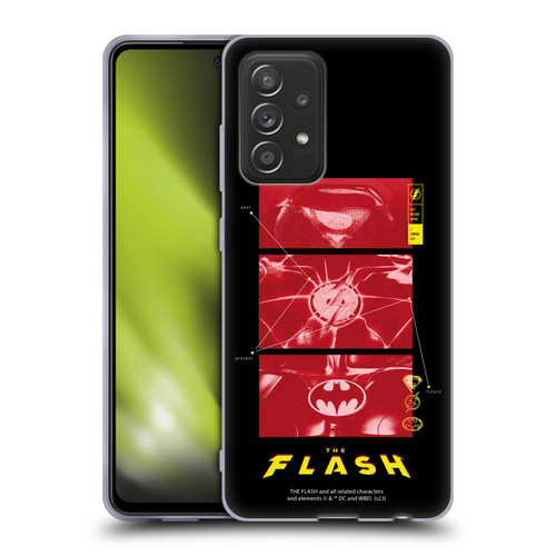 The Flash 2023 Graphics Suit Logos Soft Gel Case for Samsung Galaxy A52 / A52s / 5G (2021)