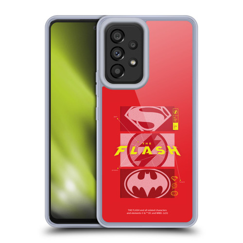 The Flash 2023 Graphics Superhero Logos Soft Gel Case for Samsung Galaxy A53 5G (2022)