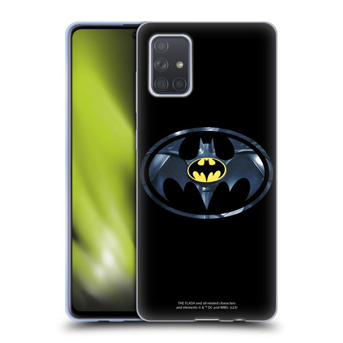 The Flash 2023 Graphics Black Batman Logo Soft Gel Case for Samsung Galaxy A71 (2019)