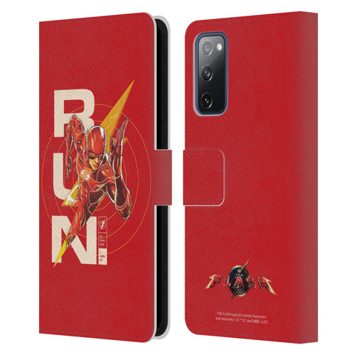 The Flash 2023 Graphics Barry Allen Run Leather Book Wallet Case Cover For Samsung Galaxy S20 FE / 5G
