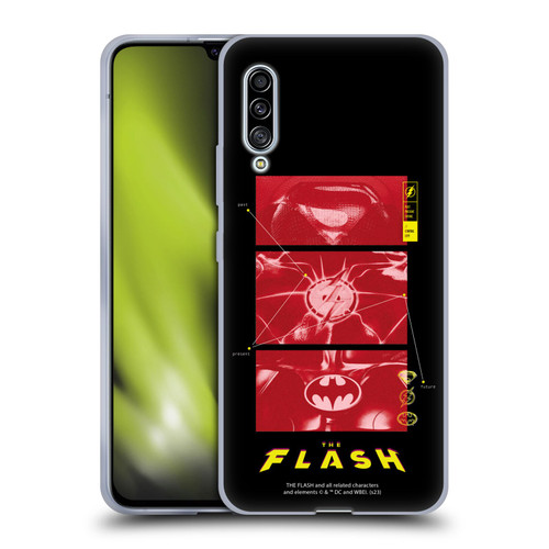 The Flash 2023 Graphics Suit Logos Soft Gel Case for Samsung Galaxy A90 5G (2019)