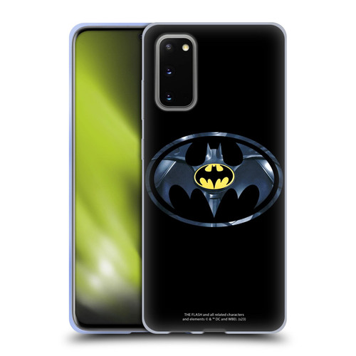 The Flash 2023 Graphics Black Batman Logo Soft Gel Case for Samsung Galaxy S20 / S20 5G