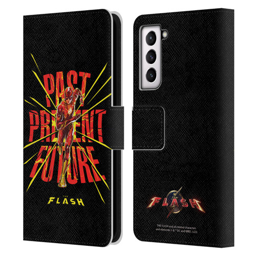 The Flash 2023 Graphics Speed Force Leather Book Wallet Case Cover For Samsung Galaxy S21 5G