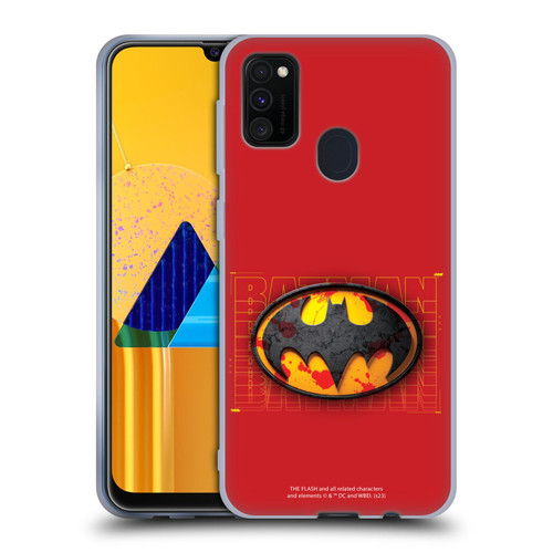 The Flash 2023 Graphics Batman Logo Soft Gel Case for Samsung Galaxy M30s (2019)/M21 (2020)