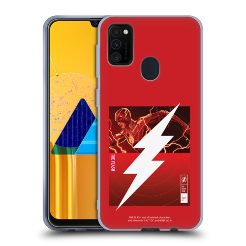 The Flash 2023 Graphics Barry Allen Logo Soft Gel Case for Samsung Galaxy M30s (2019)/M21 (2020)