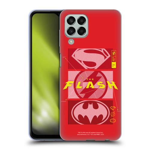 The Flash 2023 Graphics Superhero Logos Soft Gel Case for Samsung Galaxy M33 (2022)
