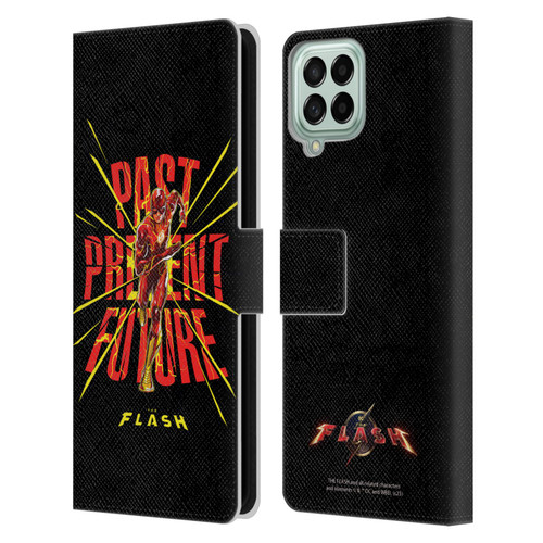 The Flash 2023 Graphics Speed Force Leather Book Wallet Case Cover For Samsung Galaxy M33 (2022)