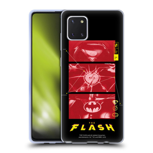 The Flash 2023 Graphics Suit Logos Soft Gel Case for Samsung Galaxy Note10 Lite