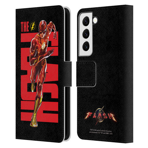 The Flash 2023 Graphics Barry Allen Leather Book Wallet Case Cover For Samsung Galaxy S22 5G