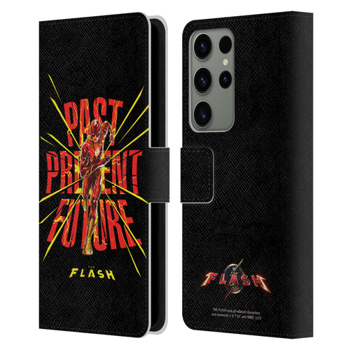 The Flash 2023 Graphics Speed Force Leather Book Wallet Case Cover For Samsung Galaxy S23 Ultra 5G