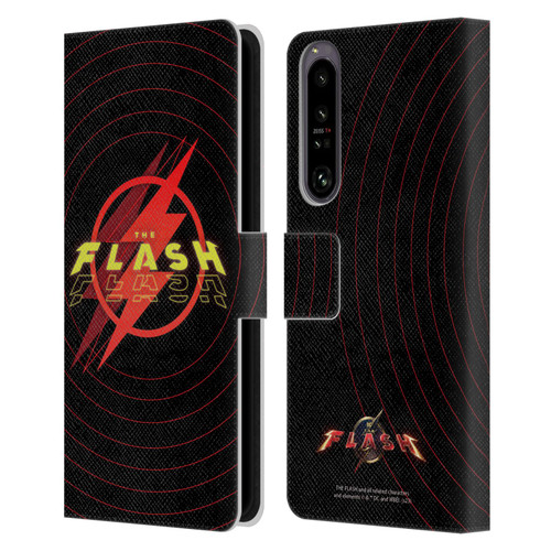 The Flash 2023 Graphics Logo Leather Book Wallet Case Cover For Sony Xperia 1 IV