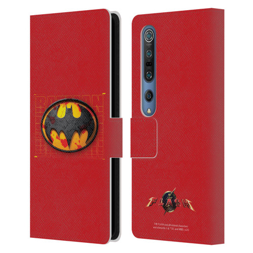 The Flash 2023 Graphics Batman Logo Leather Book Wallet Case Cover For Xiaomi Mi 10 5G / Mi 10 Pro 5G