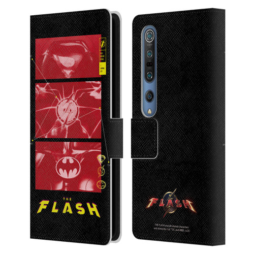 The Flash 2023 Graphics Suit Logos Leather Book Wallet Case Cover For Xiaomi Mi 10 5G / Mi 10 Pro 5G