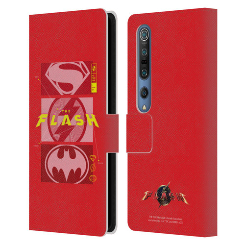 The Flash 2023 Graphics Superhero Logos Leather Book Wallet Case Cover For Xiaomi Mi 10 5G / Mi 10 Pro 5G