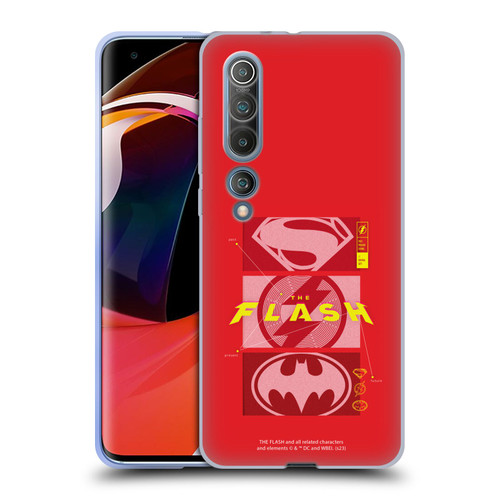 The Flash 2023 Graphics Superhero Logos Soft Gel Case for Xiaomi Mi 10 5G / Mi 10 Pro 5G