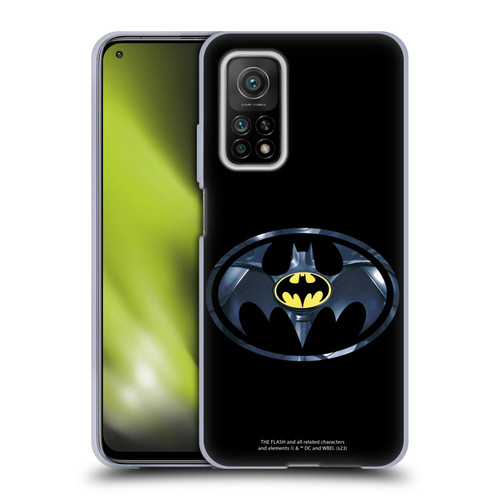 The Flash 2023 Graphics Black Batman Logo Soft Gel Case for Xiaomi Mi 10T 5G