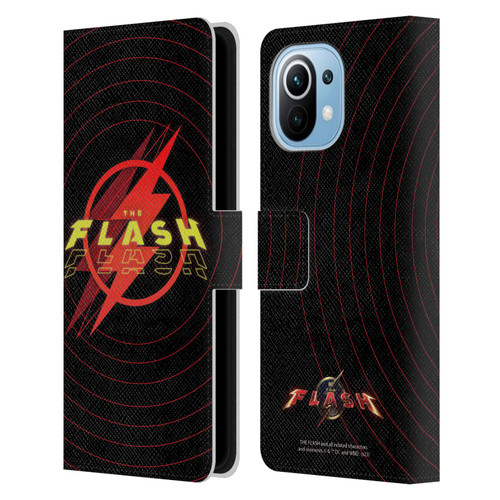 The Flash 2023 Graphics Logo Leather Book Wallet Case Cover For Xiaomi Mi 11