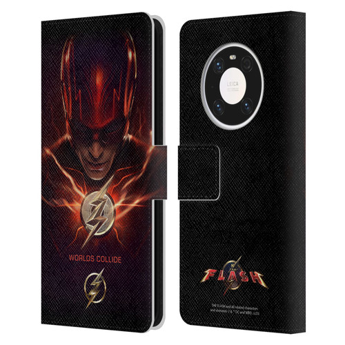The Flash 2023 Poster Barry Allen Leather Book Wallet Case Cover For Huawei Mate 40 Pro 5G